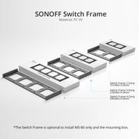SONOFF White Gray 2 Gang 3 Gang 4 Gang Switch Frame SwitchMan Smart Wall Switch M5 Frame – 80 / 120 Type