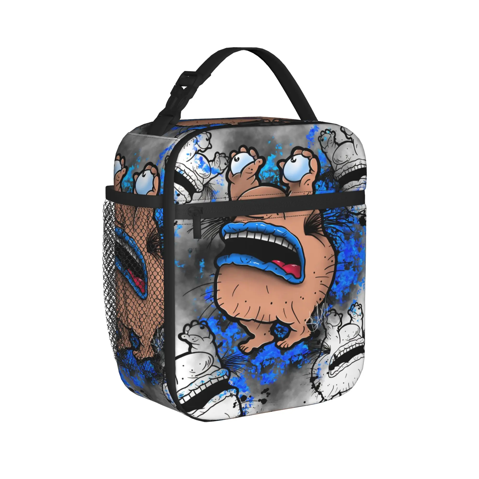 Aaahh Real M-Monsters  Insulated Lunch Bag for Men Women  Food Container Bags Reusable Thermal Cooler Lunch Boxes