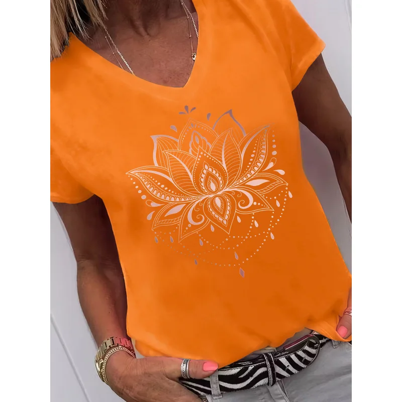 

Boho Floral Print TShirt, Lounging, Going Out, or as a Thoughtful, New Year