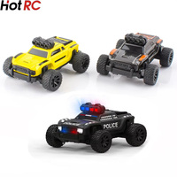 Turbo Racing 1:76 Remote Control Car MINI Truck Monster Truck C81 C82 Car with Cool Lights Buggy RC Car Desktop Toy Gift
