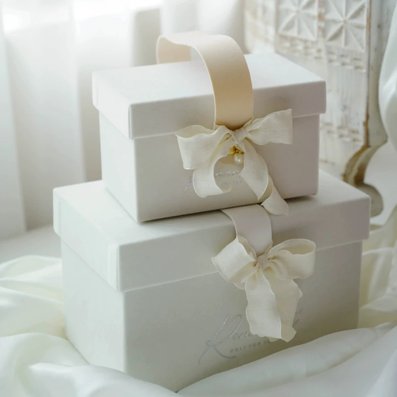 Birthday Anniversary Handheld Gifts Box Party Wedding Candy Packaging Boxs Bow Valentine's Day Mother's Day Gift Decoration Box view 4