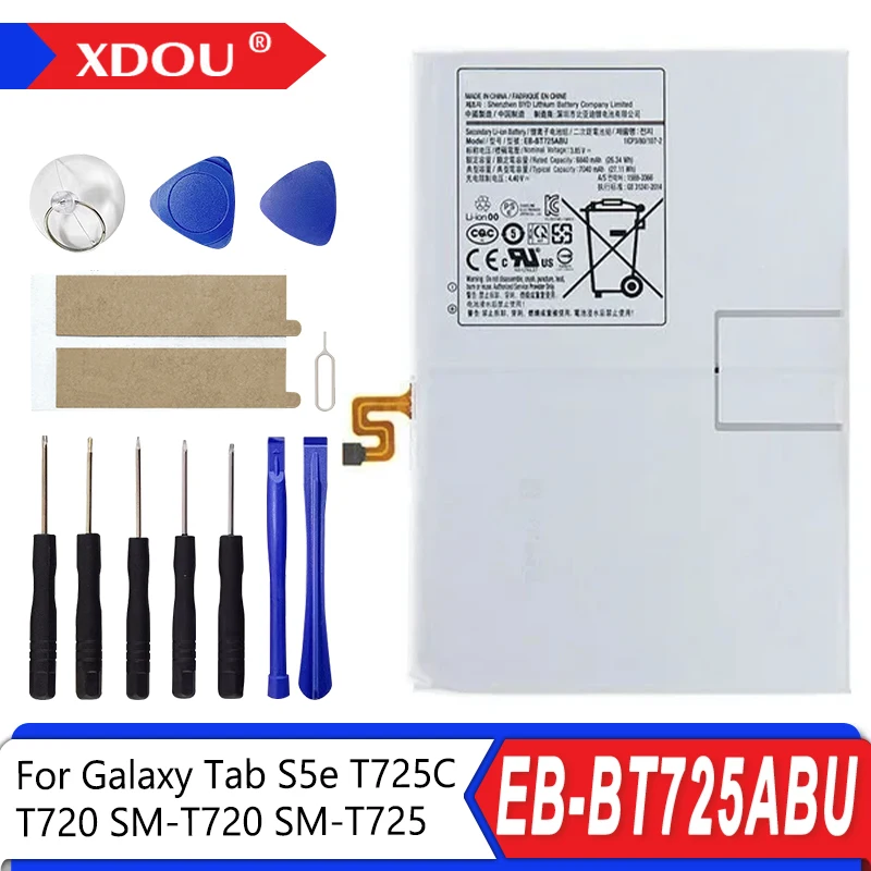 

Brand New EB-BT725ABU 7040mAh Replacement Tablet Battery For Samsung Galaxy Tab S5e T725C T720 SM-T720 SM-T725