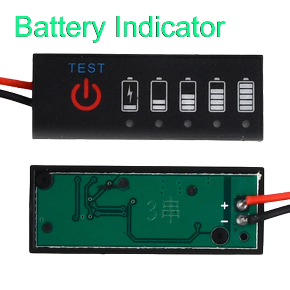 Li-Ion Battery Percentage Indicator Board 1/2/3/4/5/6/7S Lithium Battery LED Indication Module with Anti Reverse Connection