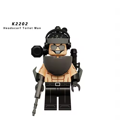 New KDL SWAT Skibidi Toilet Man Figures Anime Block Toys TvMan Titan Cameraman Speakerman Bricks Model Toy Birthday Gift - Image 68