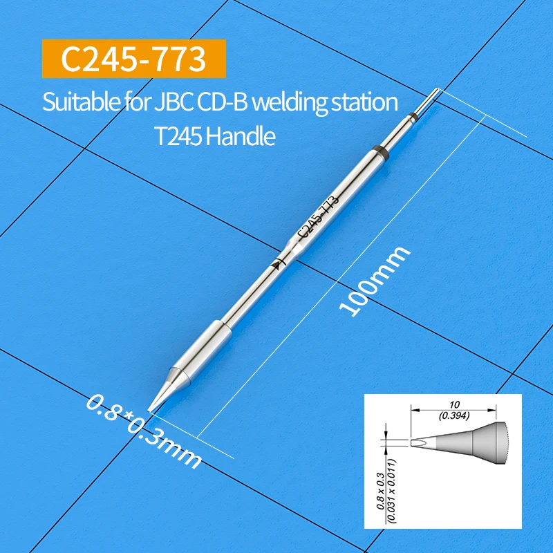 C245 Soldering Iron Tips Chisel type solder tip C245-773 774 406 906 768 944 907 407 Compatible JBC T245 Soldering Station Tools