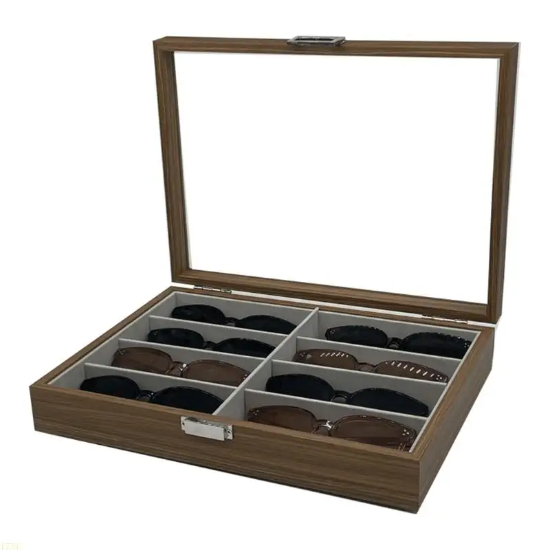 15YC 8-Fach-Designs, Sonnenbrillenhalter, Heimvitrine, Holzmaterialien – Detail 8