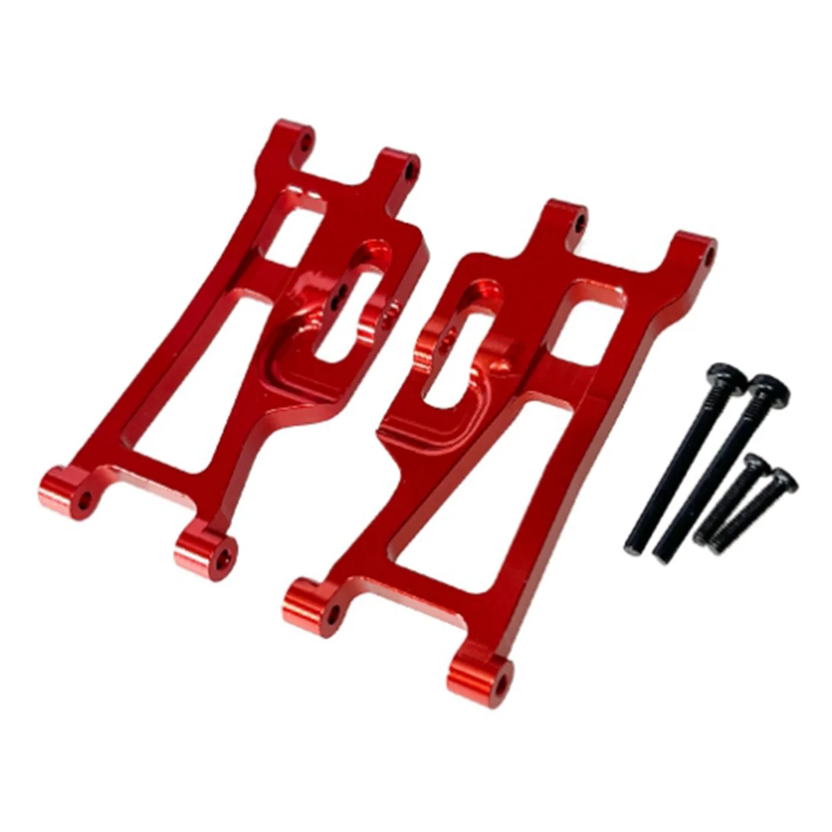 RC Car Metal Upgrade Lower Swing Arm Parts for MJX Hyper Go 1/14 14209 14210 H14BM RC Car Upgrade Parts(Red)