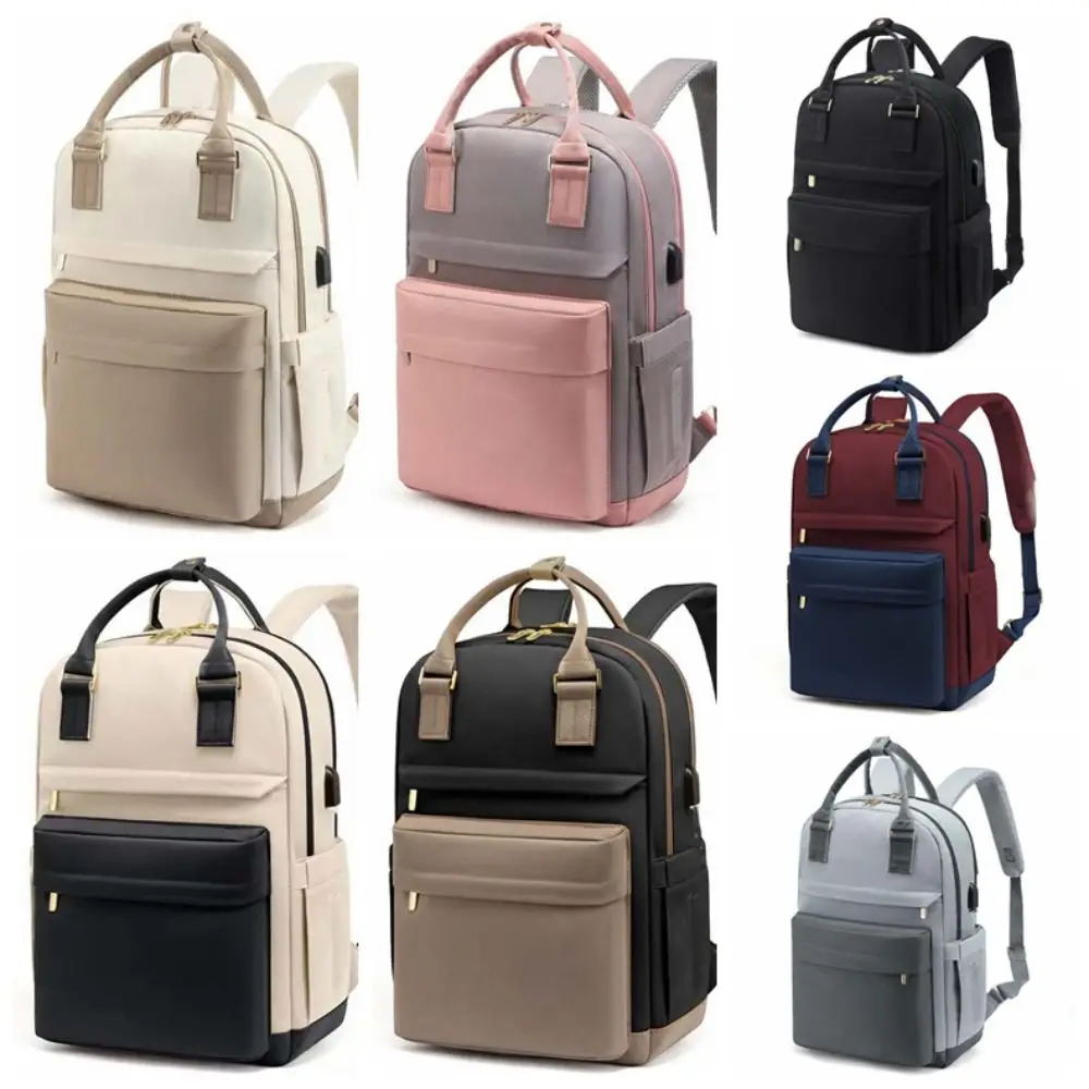 Oxford Cloth Laptop Backpack Large Capacity 16 inch Travel Daypack Scratch Prevention Polyester Mountaineering Bag Camping