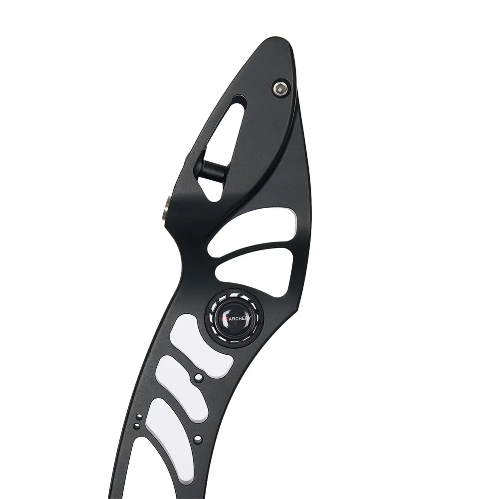 High-end 25inch Aluminum Bow Riser with Oak Handle CNC Process for Recurve Bow Riser Competitive Shooting Accessories