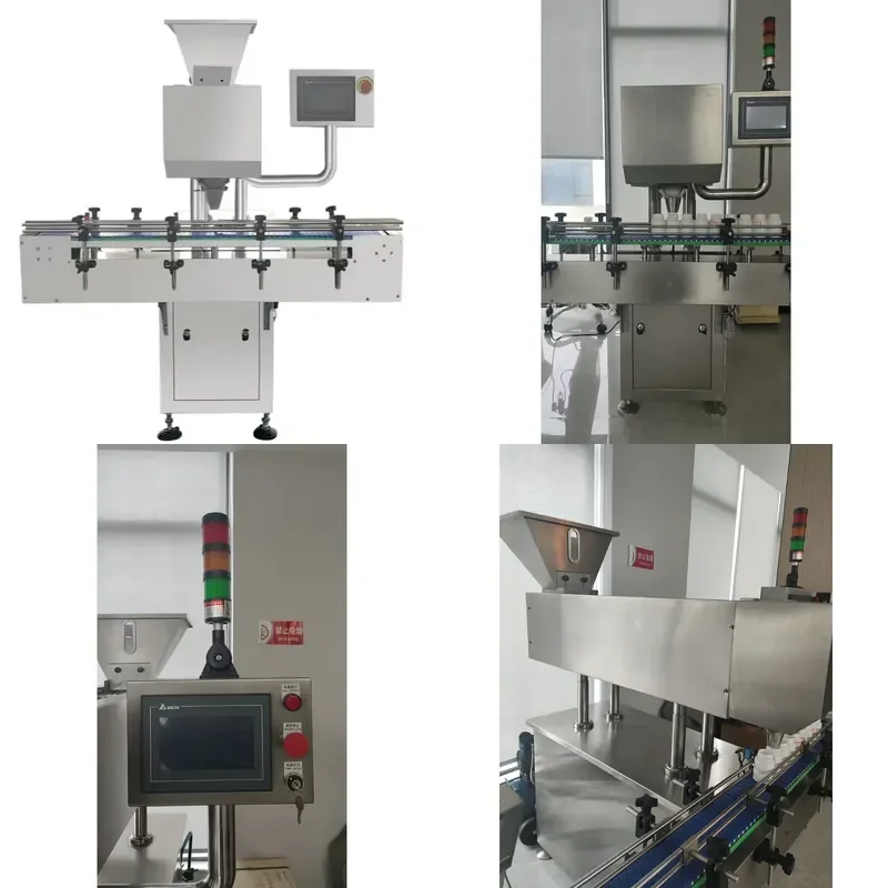for YL 8 Channel PLC Automatic Electronic Counter Multi vibration and Bottling Machine 220V Motor Manufacturing