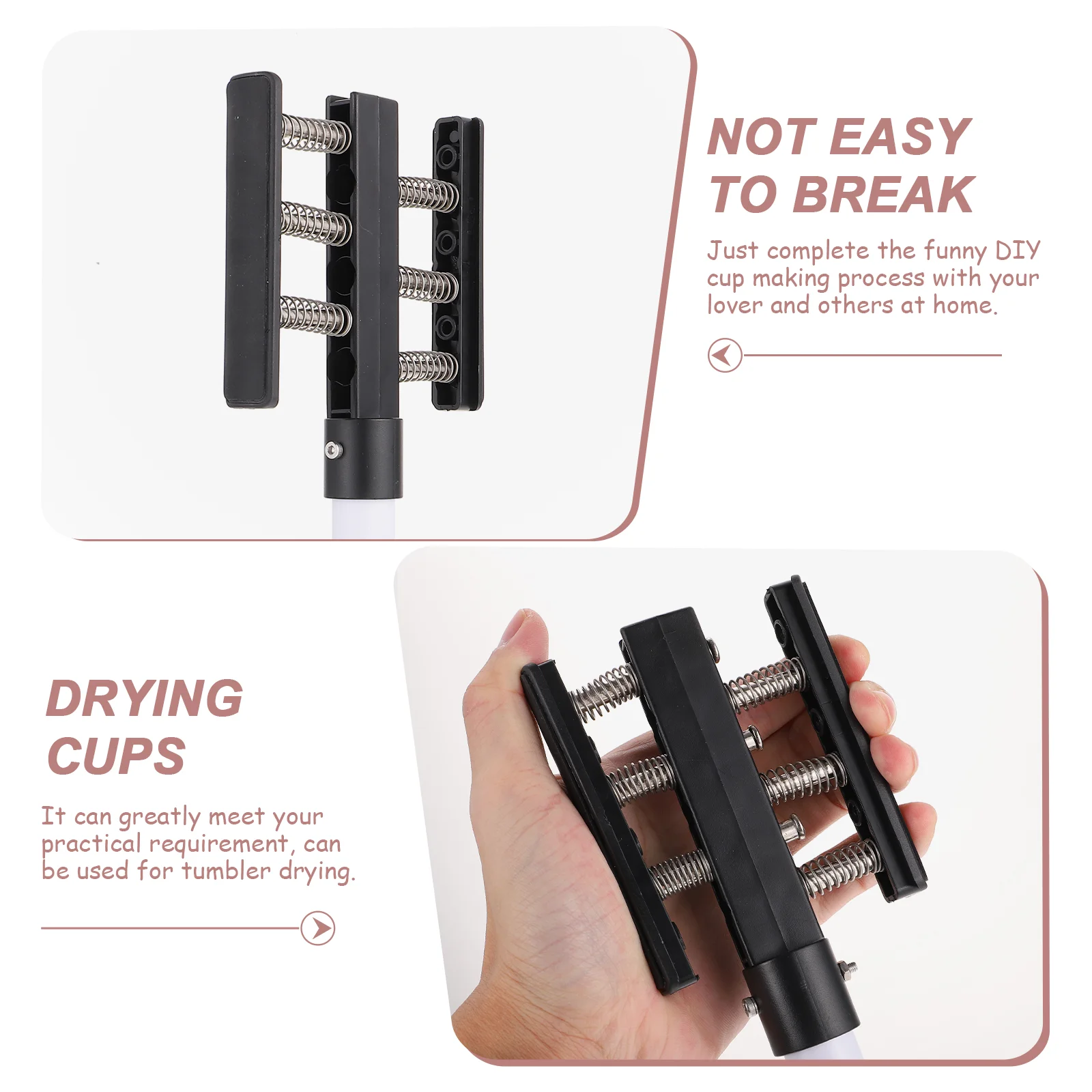 Rotary Tumbler Cup Turning Machine Fixture Tumblers Holder for Clothes Drying Racks