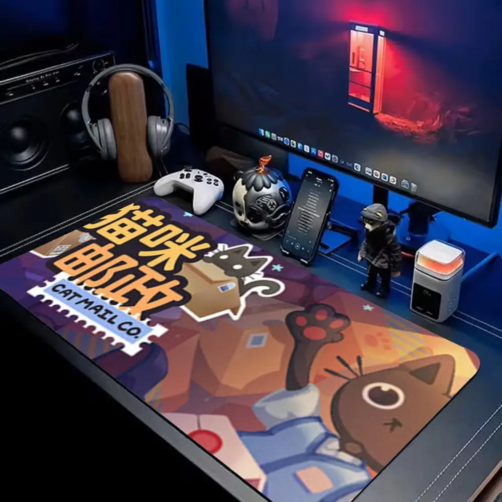 Cat Mail Co Mouse Pad Extra Large XXL Extended Gaming Desk Mat Customizable natural non-slip rubber