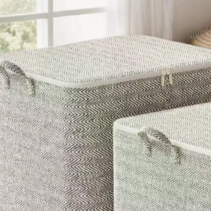 صندوق تخزين ملابس كبير الحجم سعة 220 لتر مع غطاء سلة غسيل كبيرة حقيبة تنظيم للطفل قابلة للطي