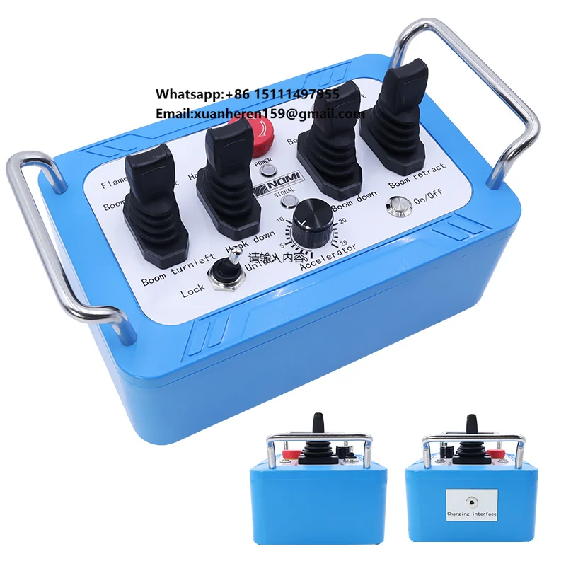 High Quality 4 Electric Motor Hydraulic Joystick Solenoid Proportional Valve 12V DC Industrial Wireless Remote Control
