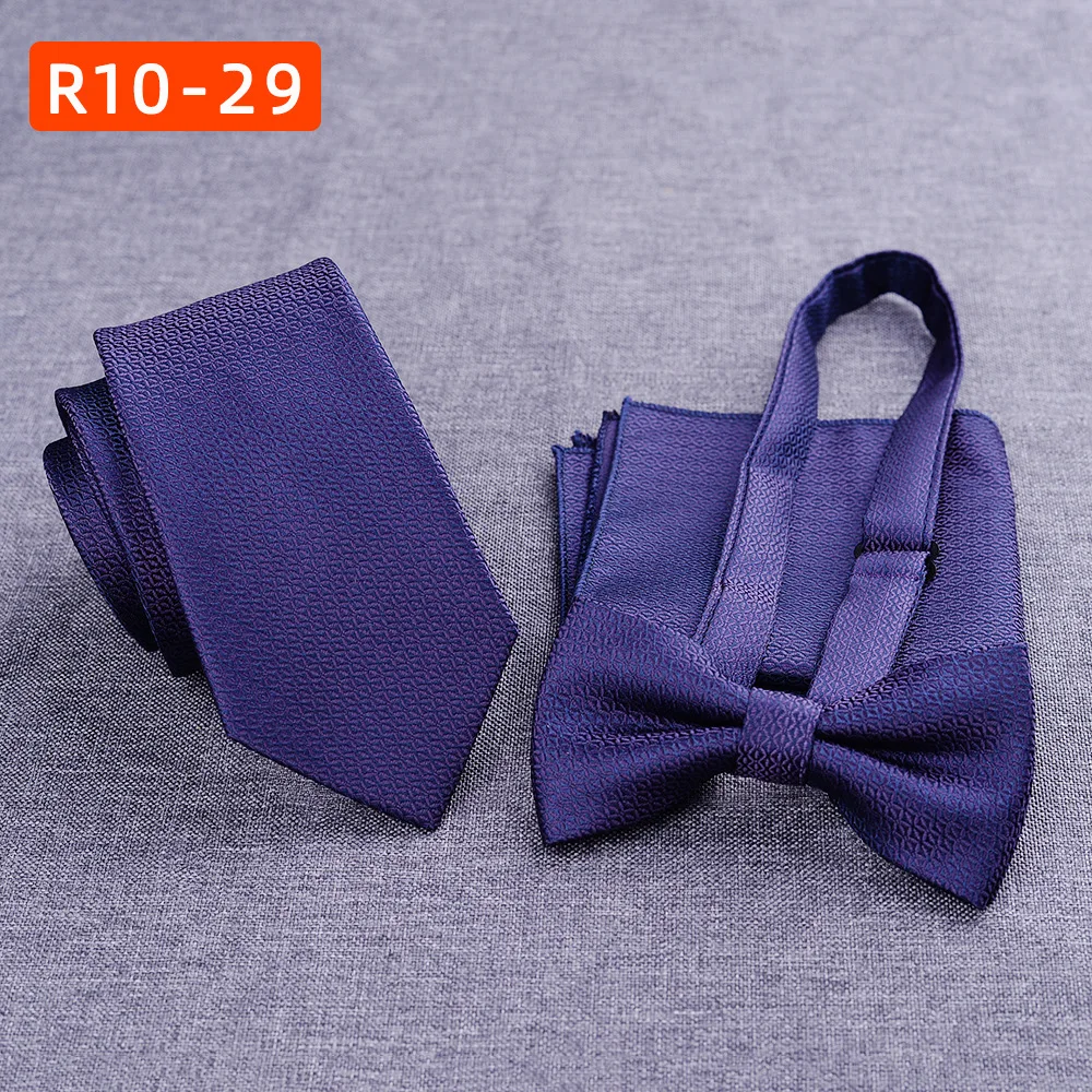 Vintage Wear A Three-piece Suit Tie Bow Pocket Scarf Professional Business Casual Men's  Shirt Vest Tie Suit Men Accessories