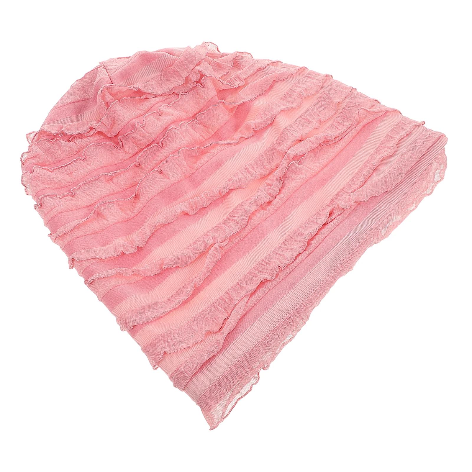

Hair Protector for Sleeping Scarf Elastic Hat Polyester Bonnet Curly Man Beanie