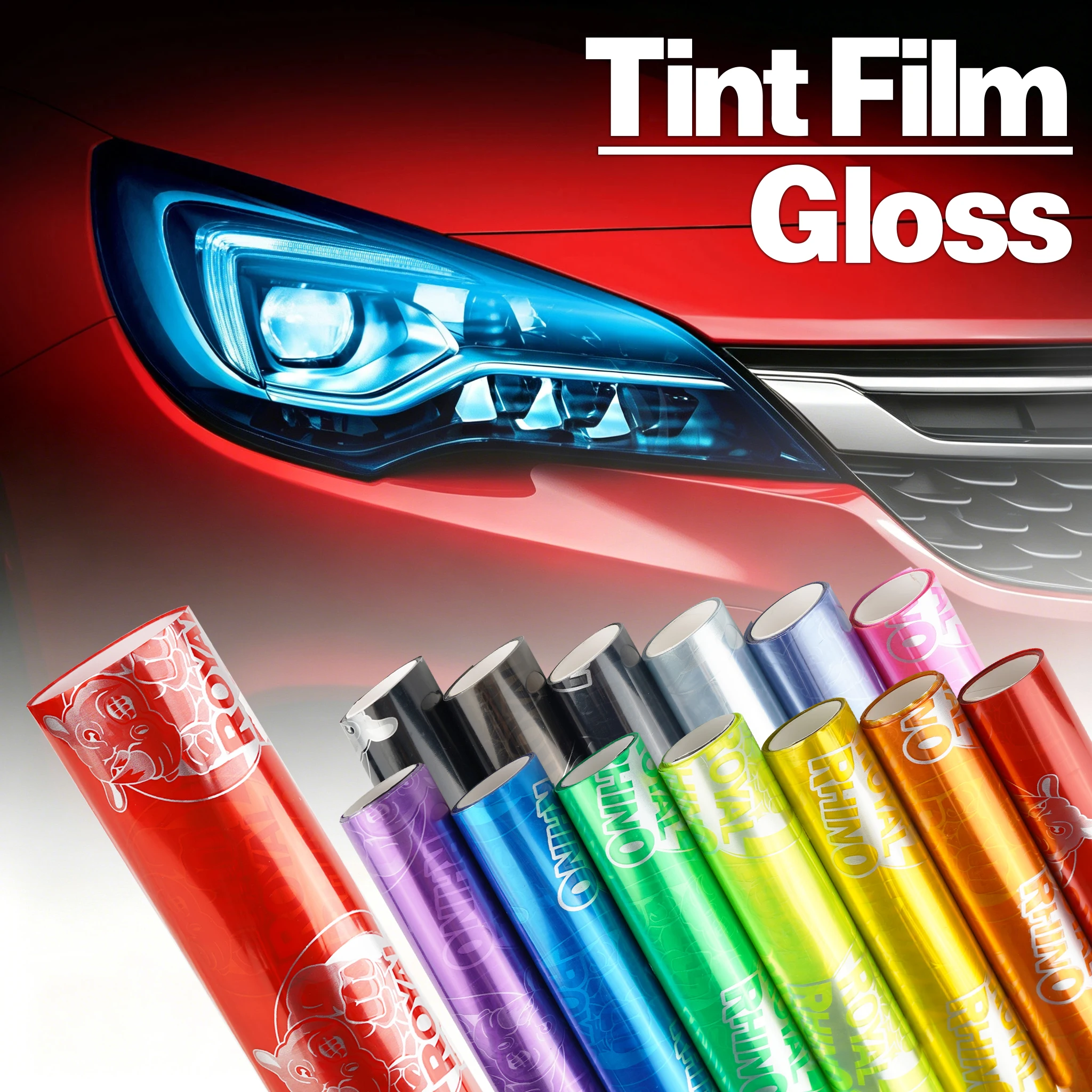 

13 Colors Transparent Light Black Smoke PVC Film Tint Headlight Taillight Wrap Cover Film Sticker Cover Armored Film for Cars