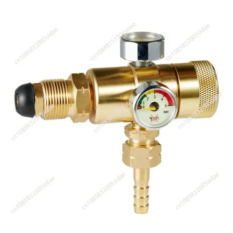 Alloy Mini Oxygen Regulator Oxygen Pressure Reducing Regulators Valve G5/8 Oxygen Pressure Reducer Anti Fall Welding Gas Meter