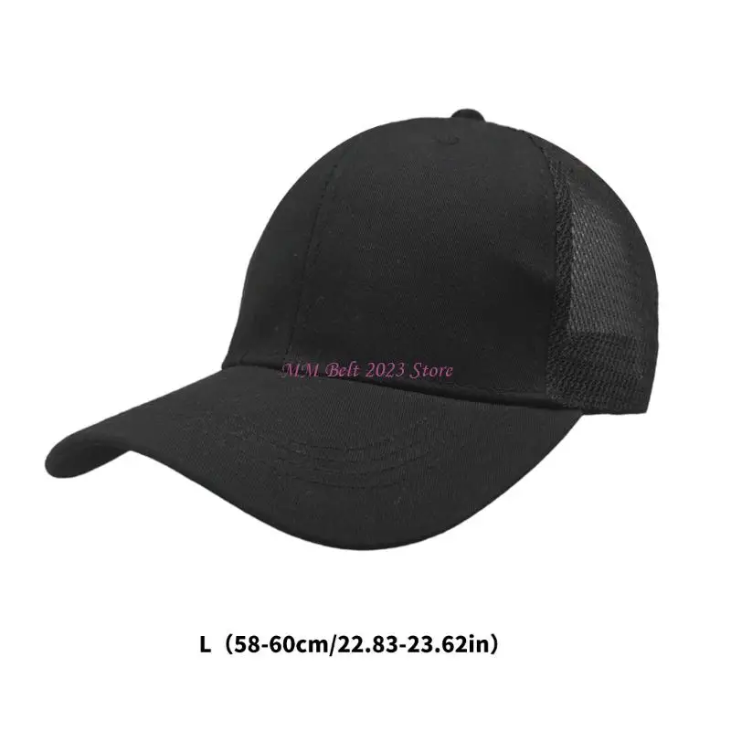 Czapka z daszkiem z kucykiem 49ME dla kobiet z regulowanym rozcięciem na włosy