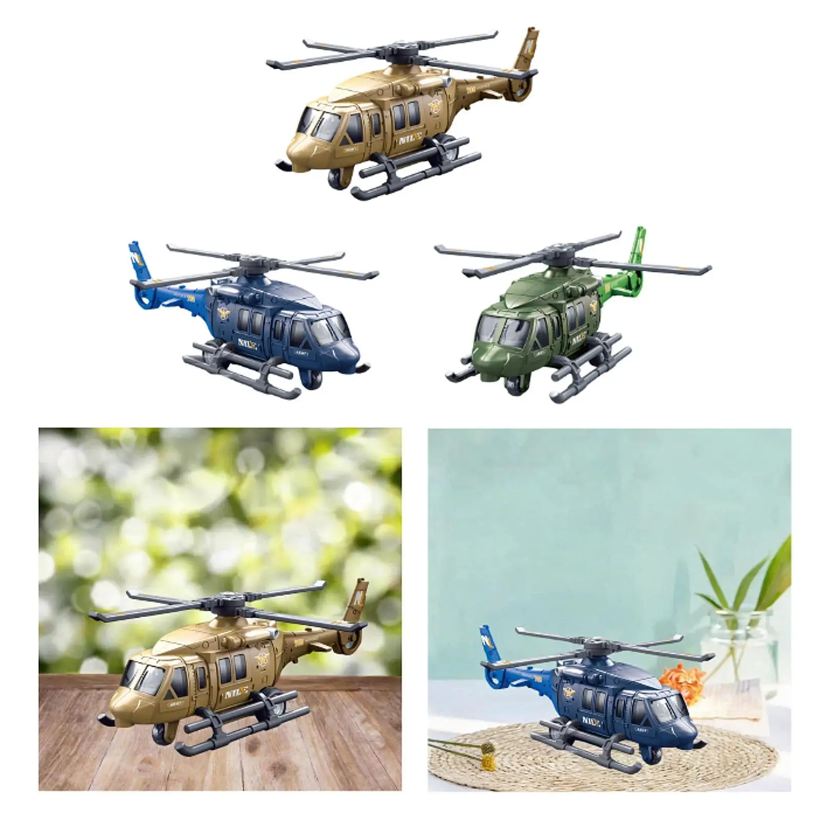 

Helicopter Aircraft for Children Aviation Collectibles Pretend Play Airplane