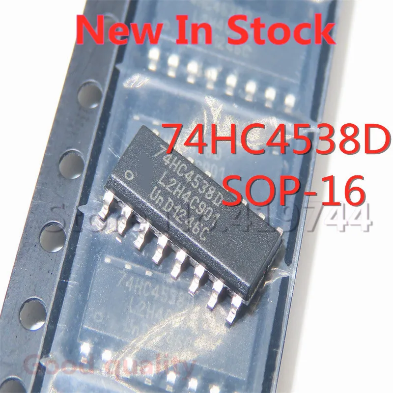 10PCS/LOT 74HC4538 74HC4538D SMD SOP-16 logic chip In Stock NEW original IC