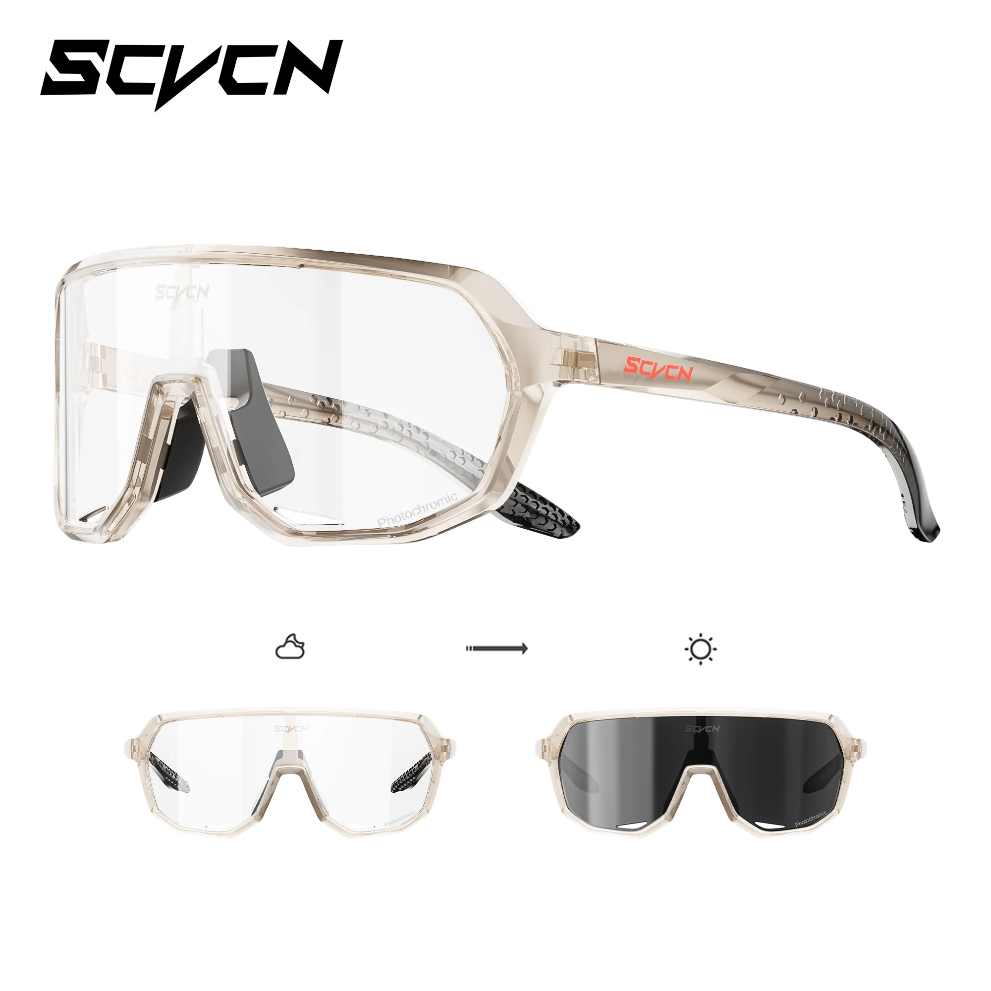 AliExpress SCVCN Photochromic Cycling Glasses Women Sunglasses for Men Mountain Bike Road Bicycle Eyewear Goggles Sports UV400 MTB Shades