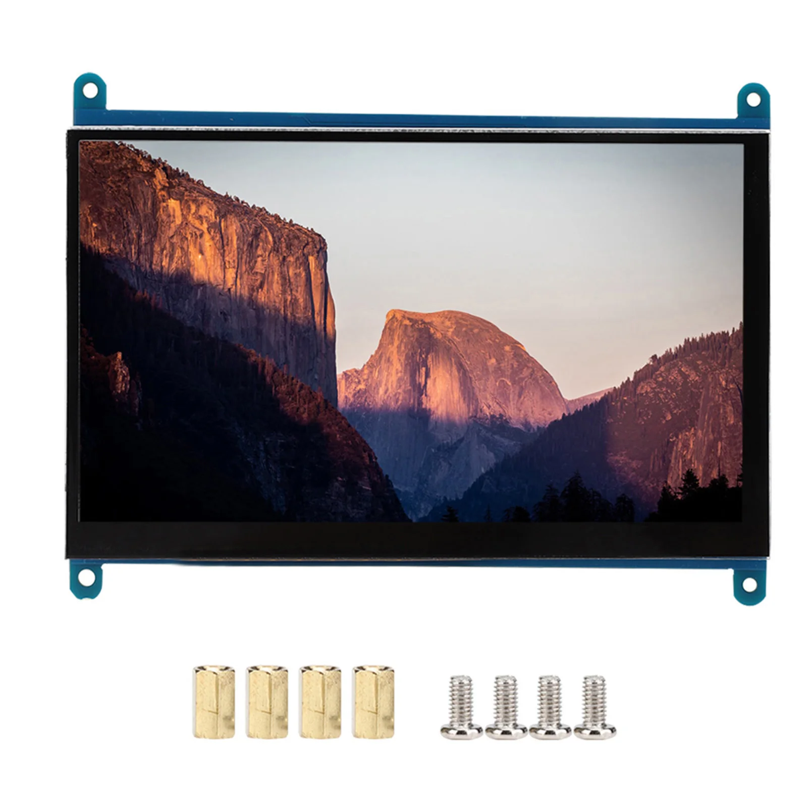 Ekran LCD Premium 7-calowy z interfejsem multimedialnym HD, rozdzielczość 1024x600, ekran Ultra HD, ekran dotykowy pojemnościowy, Plug and Play dla RPi