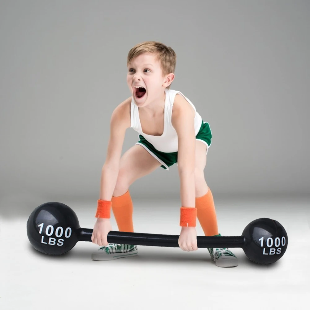 ألعاب الدمبل للياقة البدنية القابلة للنفخ للأطفال، لعبة رياضية سميكة لتزيين الحفلات #2