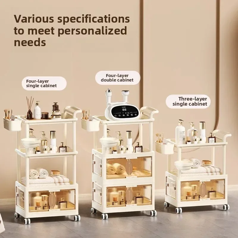 

New model Storage rack Shelf Floor-to-ceiling multi-layer wheeled snack cart premium