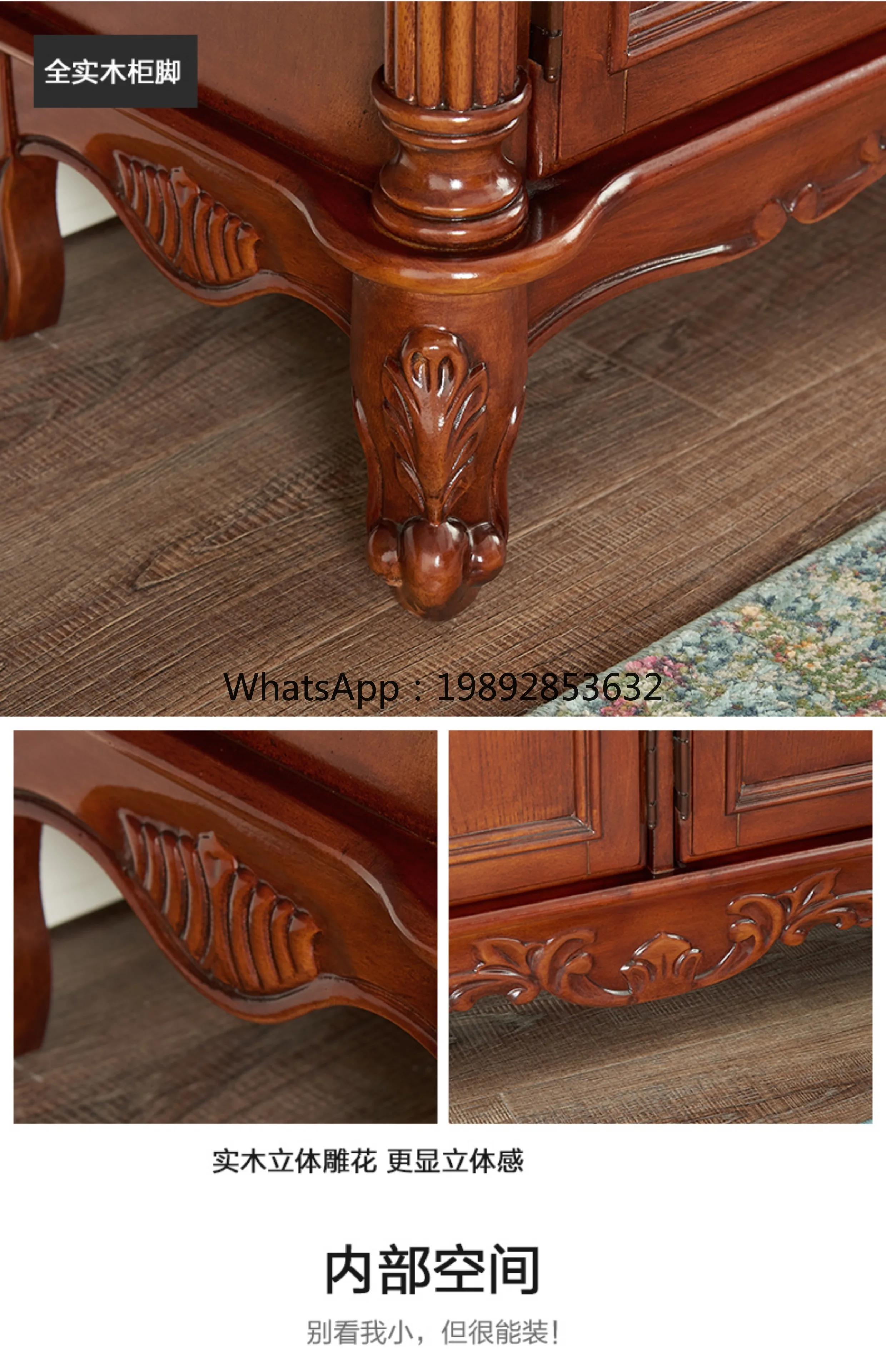 

ZK Solid Wood Shoe Cabinet Entrance Hall Cabinet American Style Large Capacity Four-Door Storage Retro Simple Shoe Rack