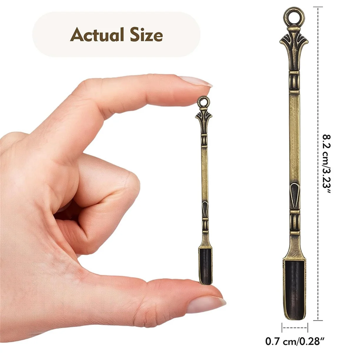 AA98 12 Pcs Mini Spoons Set, 4 Colors Mini Spoons for DIY Jewelry Making,Small Spoon Mini for Home, Kitchen, Restaurant