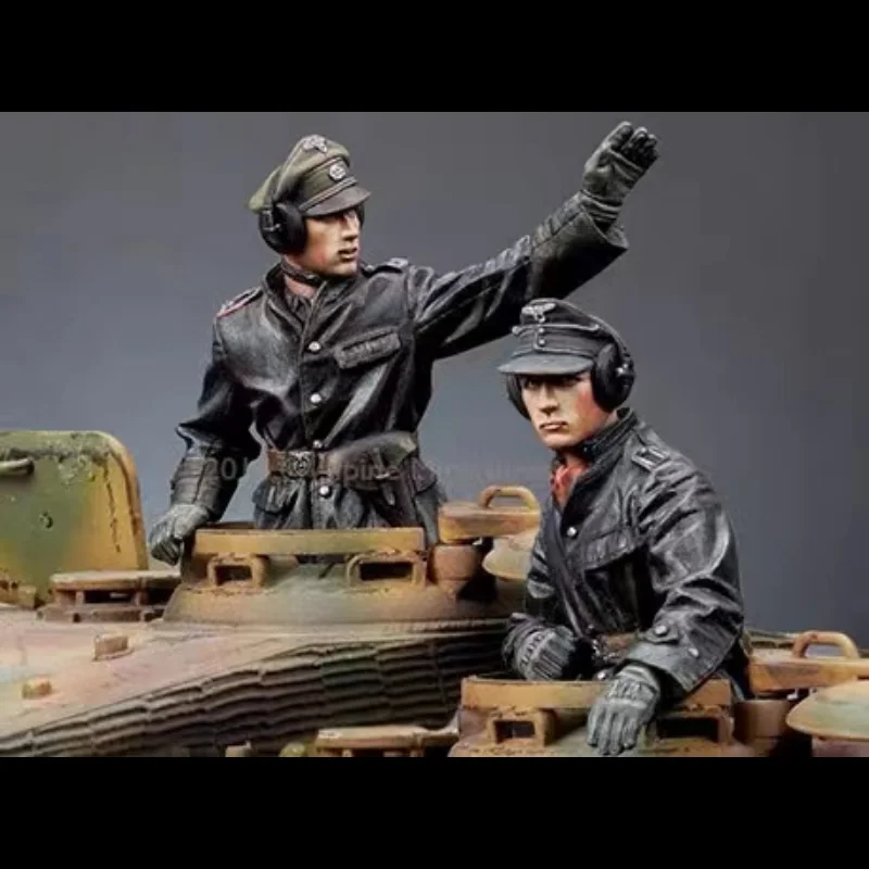 Puppenmodellbausatz aus Kunstharz im Maßstab 1:35 – Militärthema – Panzerkommandant – unmontiert und unbemalt – 568