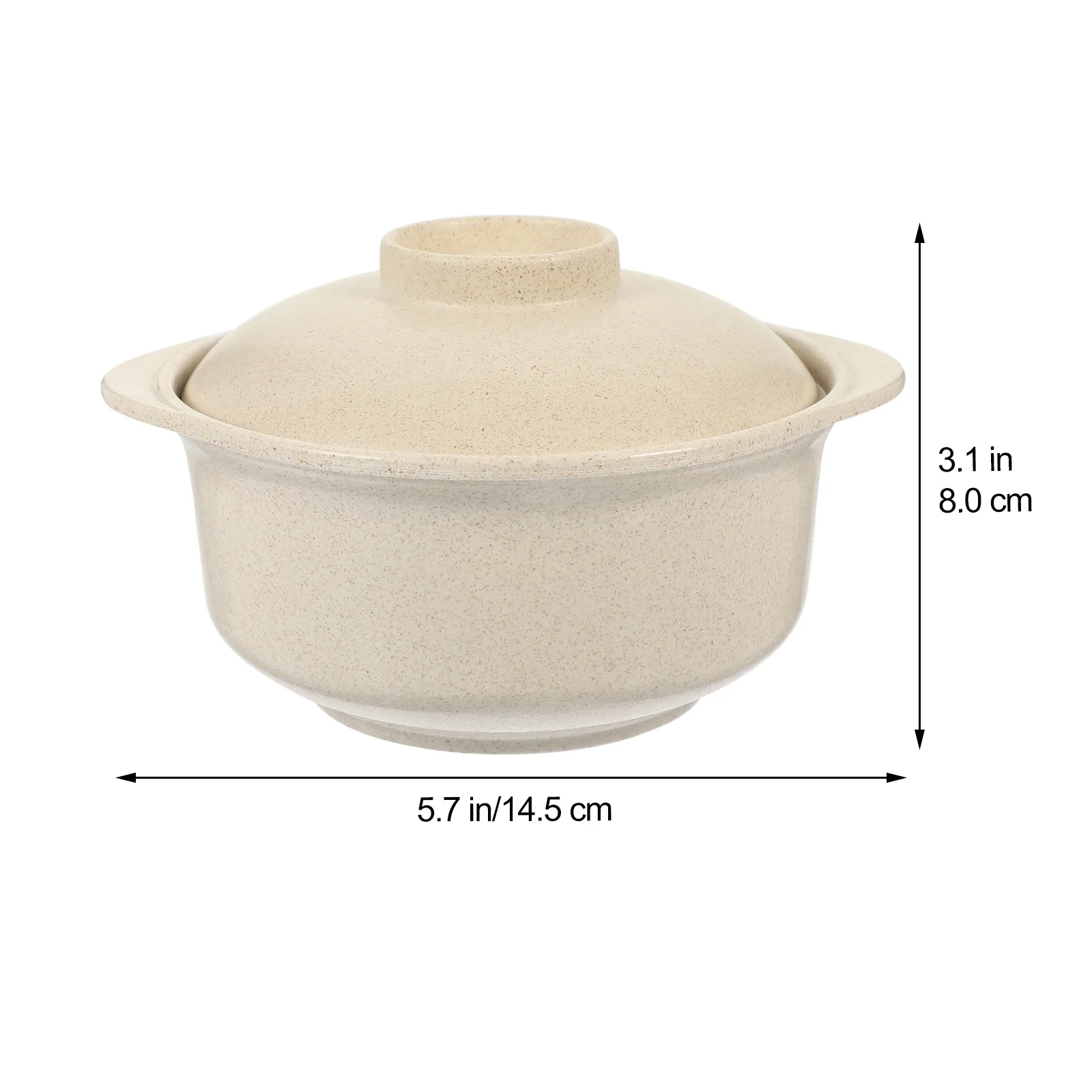 

Kids Breakfast Bowl With Lid Double Handle Porridge Rice Container Safe Household Storage Bowl For
