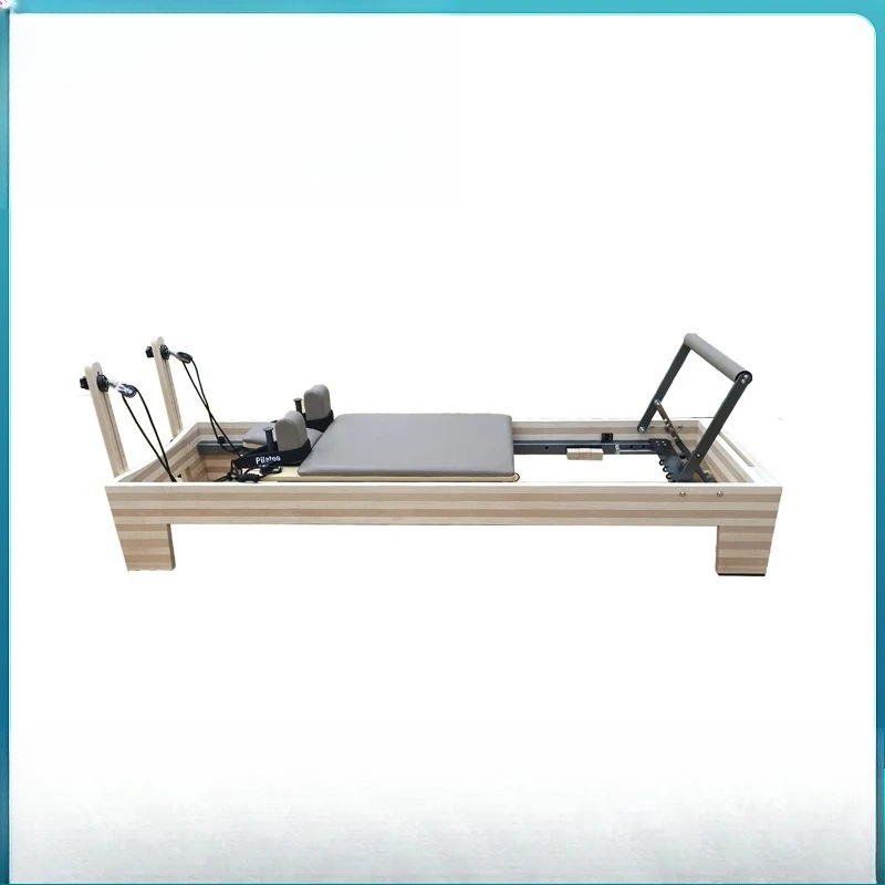 

Solid wood maple beech splicing core bed Pilates yoga studio core training equipment built-in handle adjustment