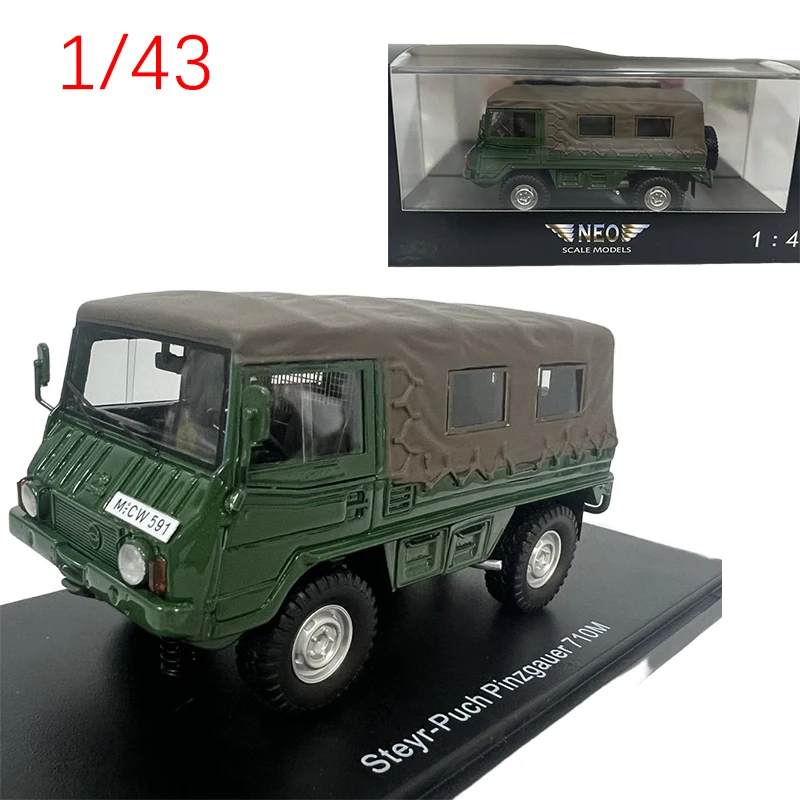 Diecast 1/43 Scale ‌Pinzgauer‌ Model Car Swiss Army Vehicle Off-road Vehicle Car Model Toys for Boys Original Box