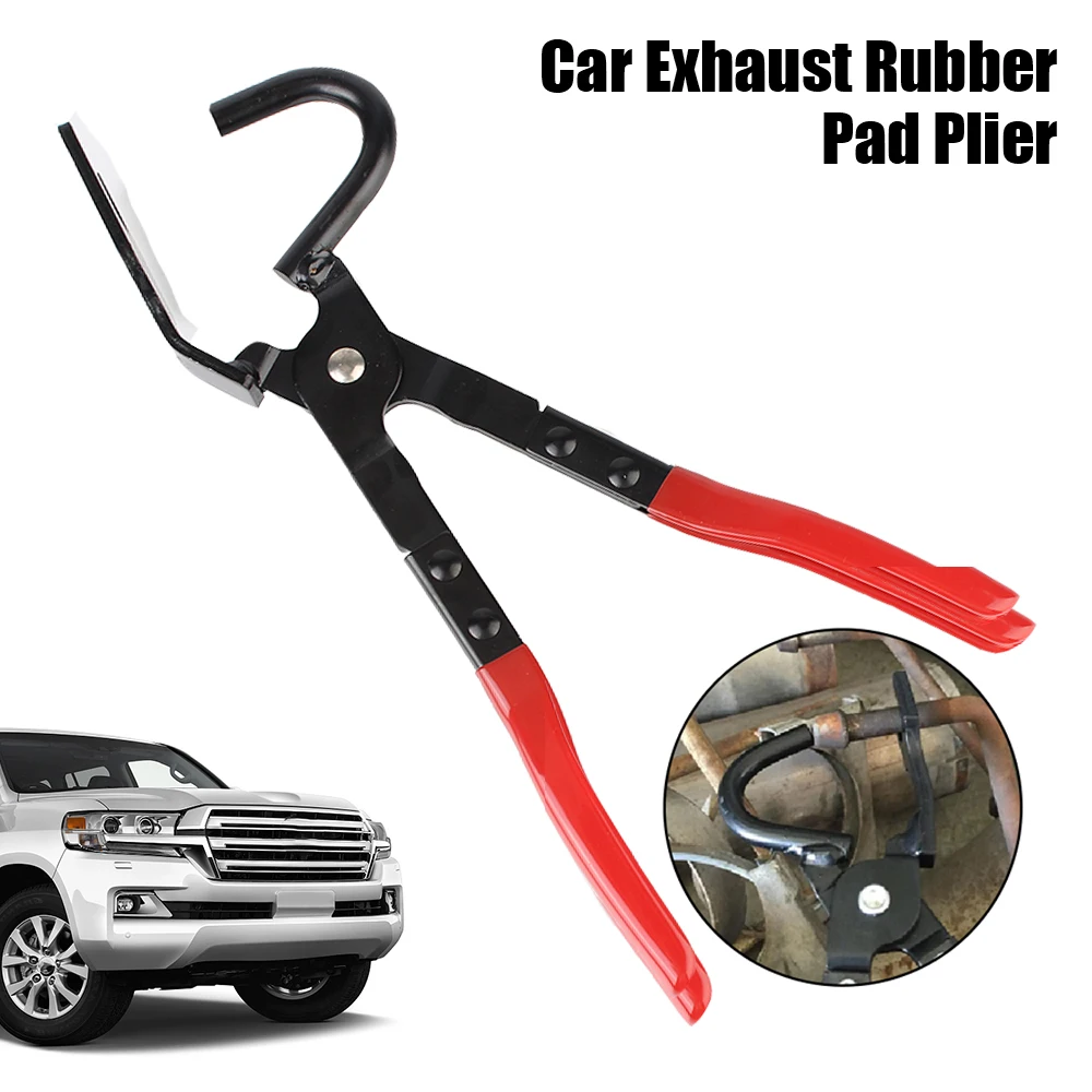 Anti-Slip Handle Tools Car Exhaust Rubber Pad Pliers Exhaust Hanger Removal Puller Exhaust Pipe Gasket Removal Plier