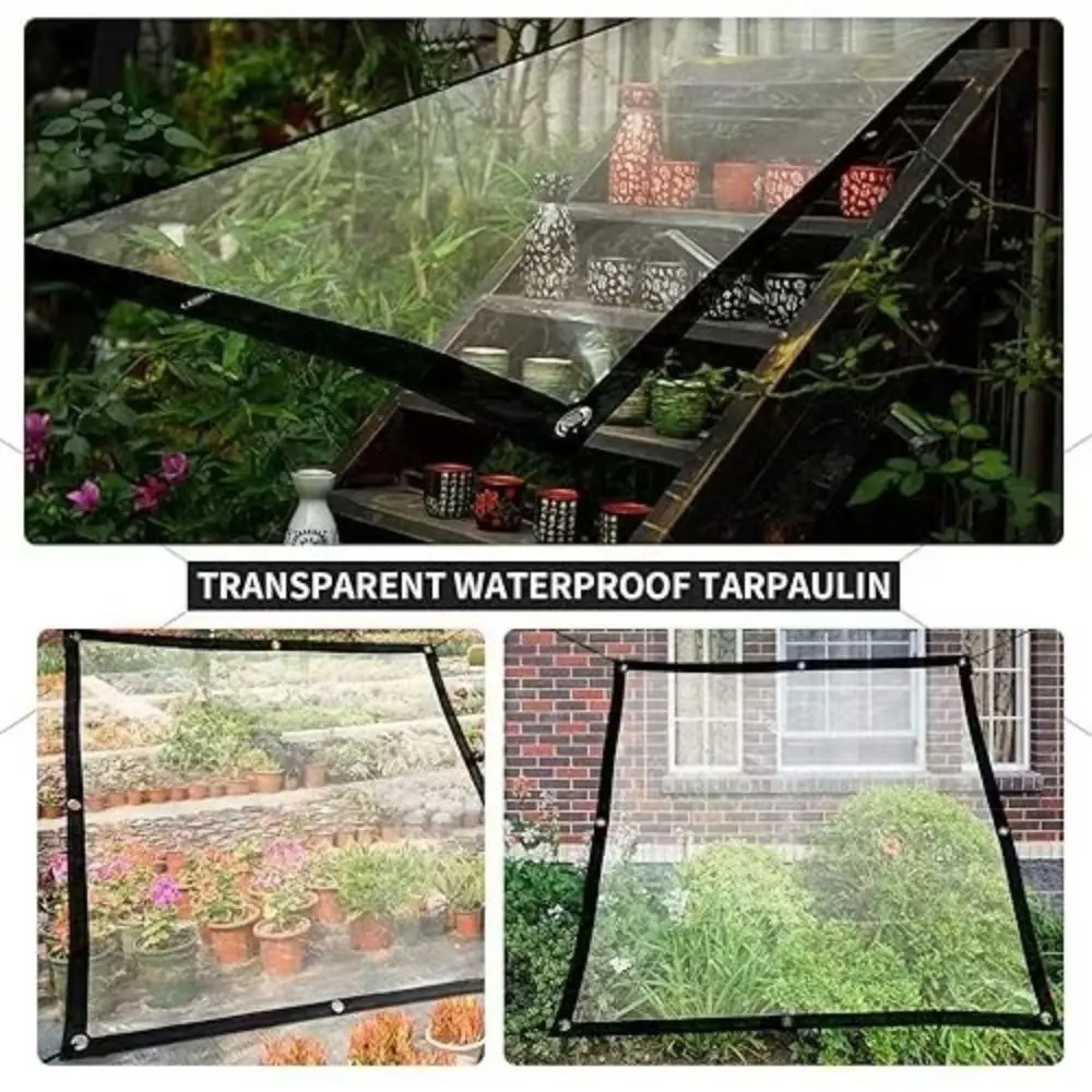

Snowproof Waterproof Tarpaulin Waterproof Wind-Resistant Transparent Rain Cover Foldable Dust-proof Rainproof Cloth
