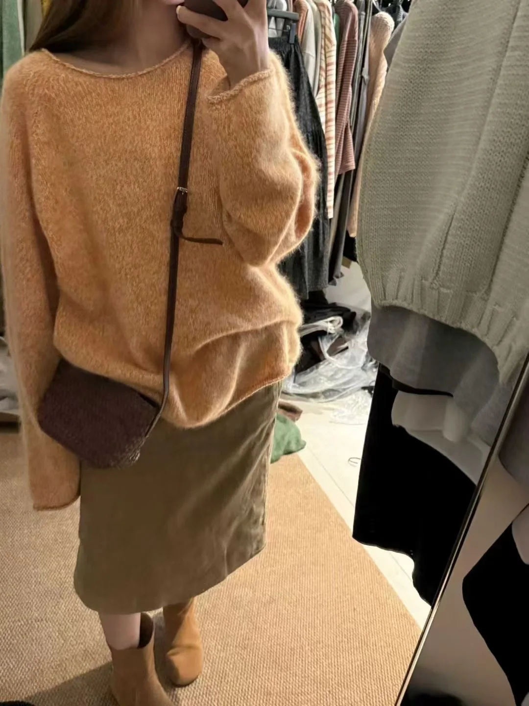 

Свободный женский вязаный шерстяной свитер с длинными светями и круглыми манжетами Ne Casual Sle Chinese Brandl Faion для осеннего сезона