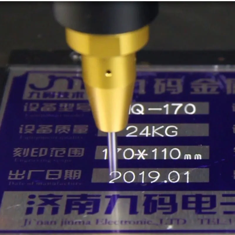 Desktop Stainless Steel Pneumatic  Metal Engraving Marking Machine Coding Tool for Industrial Laboratory Use