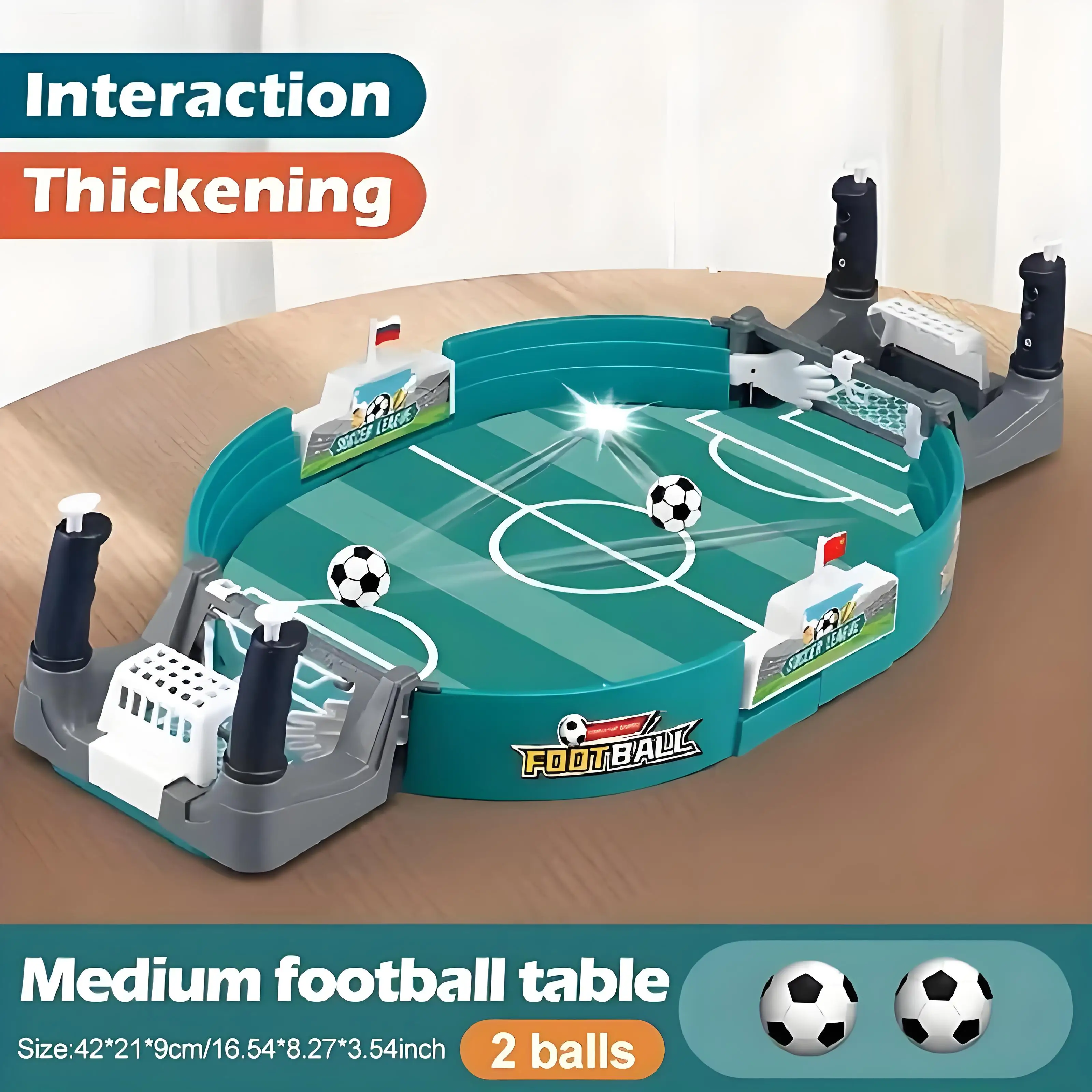 

Interactive Tabletop Football Game, Fun Family Party Entertainment for Kids & Adults - Perfect Christmas Halloween Gift