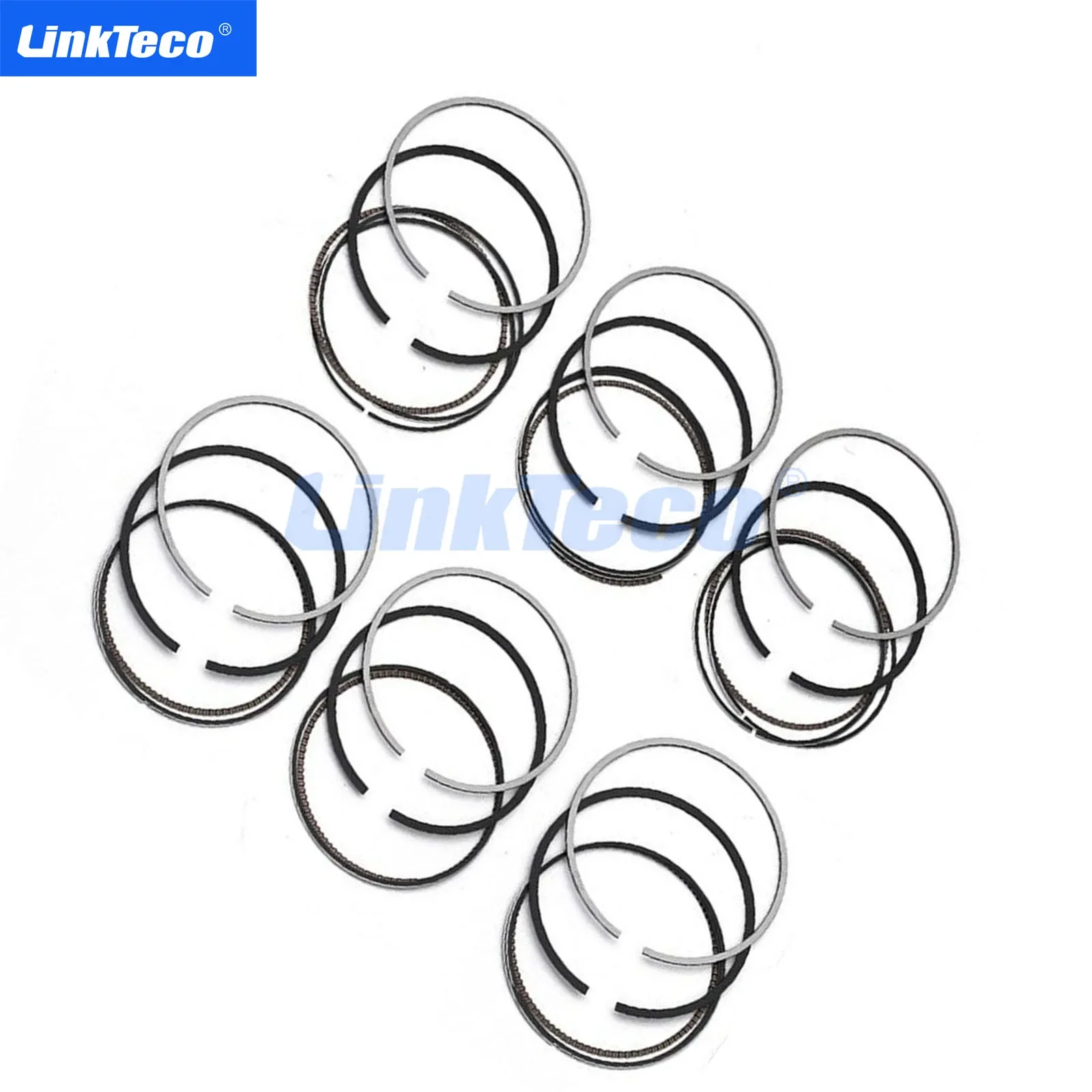 Engine Parts STD 6 Pcs Piston Rings Fit 3.5 3.6 L V6 For 2004-2017 BUICK CADILLAC CHEVROLET GMC PONTIAC SATURN SUZUKI 3.5L 3.6L