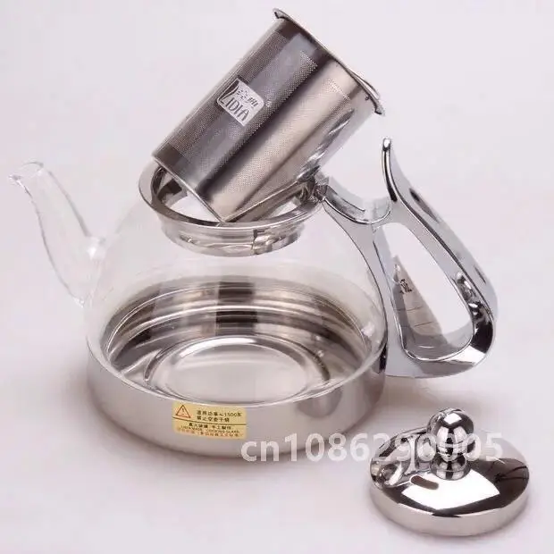 Stainless Steel Induction Cooker Special Glass Boiling Teapot Heat-resistant Heating Tea Infuser Kung Fu Tea Tea Set