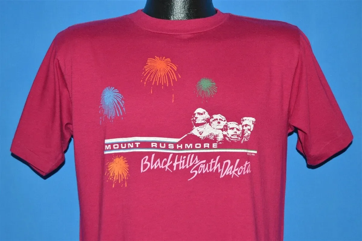 80s Mount Rushmore Black Hills South Dakota T Shirt Medium