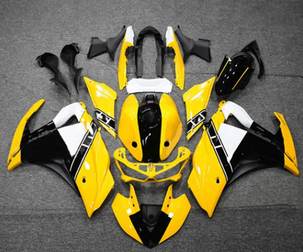 High quality New ABS Full Fairings Kit Fit for YAMAHA R3 R25 2015 2016 2017 2018 15 16 17 18 Bodywork Set Custom Yellow Black