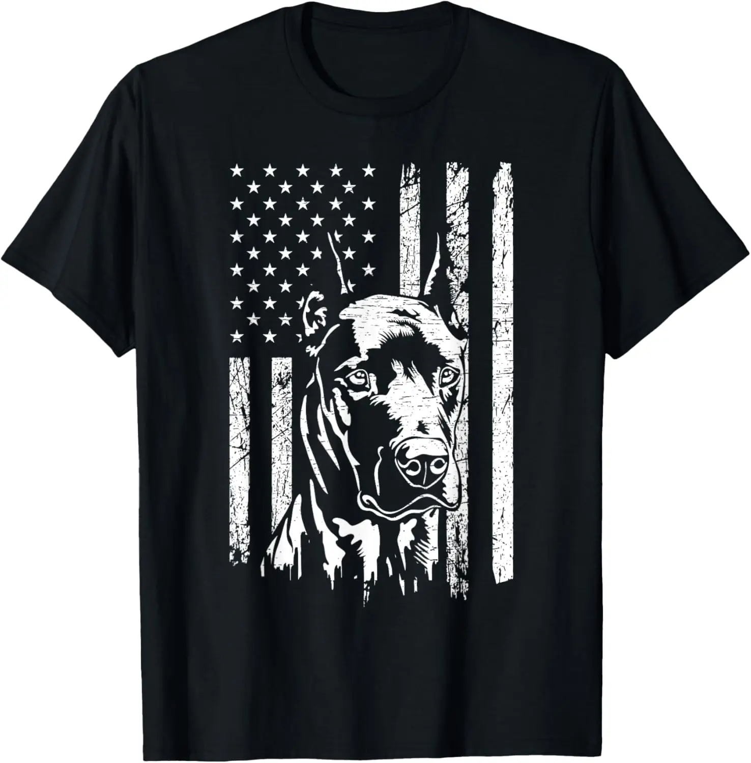 

Great Dane Vintage American Flag - Dog Great Dane T-Shirt