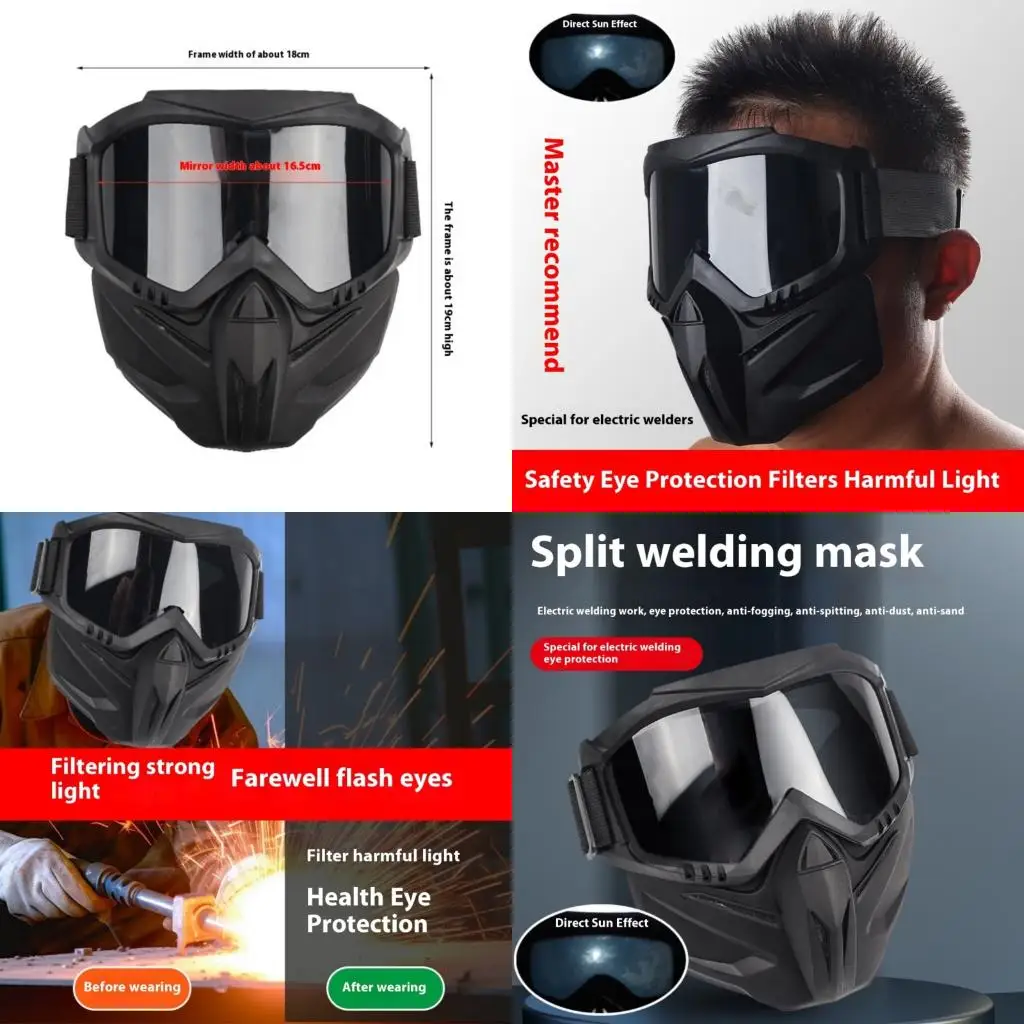 

Professional Welding Mask Full Face Shield Radiation & Heat Resistant Protective Gear For Electric Welding Outdoor
