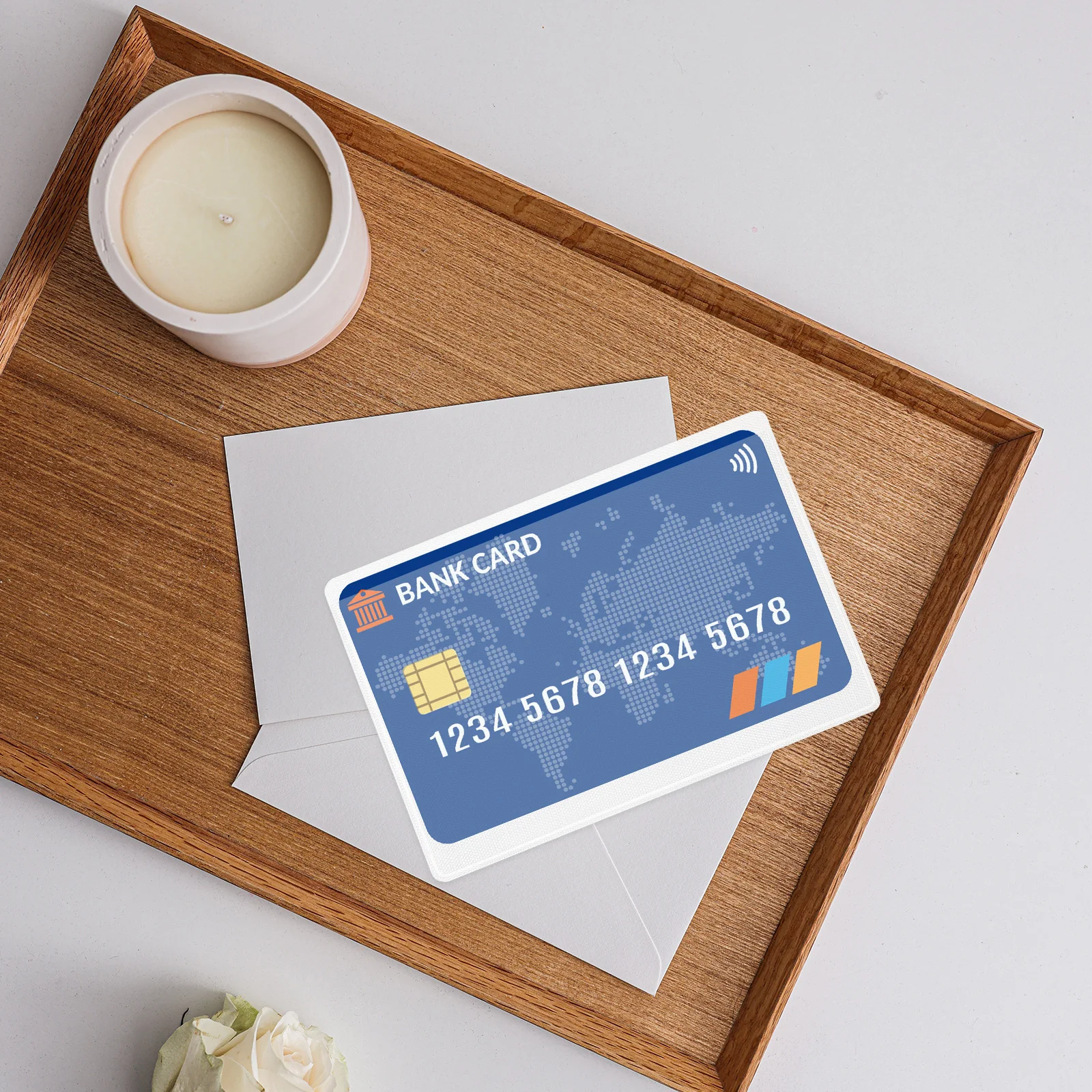 50 Pcs Card Sleeves Business Protection Case Protector Water Proof Clear Badge Access Holder Transparent