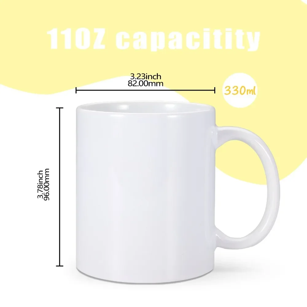 DIY Customized 330ML 11oz Ceramic Mug Print Picture Photo LOGO Text Personalized Coffee Milk Cup Creative Present Cute Gift