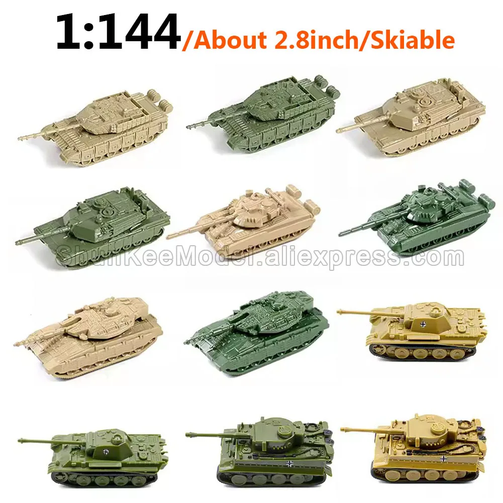 4D 1/144 czołgowa wyrzutnia bojowa piechoty skończyła Model miniaturowej broni wojskowej wwi niemiecki lampart tygrys Tank USA M1A2 China9