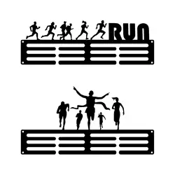 Wall Mounted Medal Hanger Displaying Rack for Sport Race Runner 11.8x3.7inch